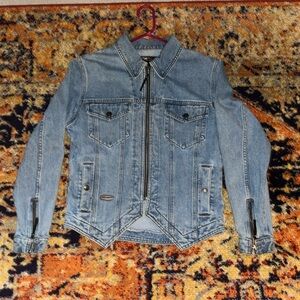 Vintage Harley Davidson Jean Jacket Size Medium